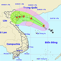 Áp thấp nhiệt đới đã mạnh lên thành bão số 3 - cơn bão WIPHA