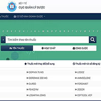 Ngân hàng dữ liệu tra cứu thuốc đầu tiên ở Việt Nam
