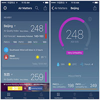 Những ứng dụng đo ô nhiễm không khí thay thế AirVisual