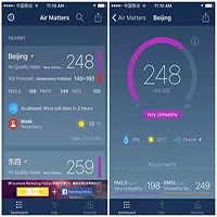 Những ứng dụng đo ô nhiễm không khí thay thế AirVisual