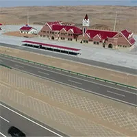 Đường cao tốc giữa sa mạc lớn nhất Trung Quốc dài 136km