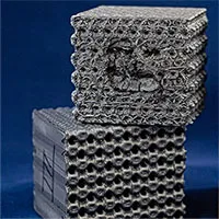 In 3D nhựa theo cấu trúc "tubulane" cực kỳ phức tạp, một khối nhựa chống được cả đạn