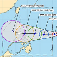 Siêu bão Kammuri tấn công Philippines với sức gió 200km/h