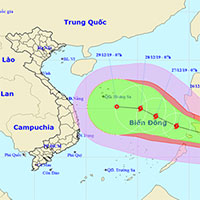 Bão Phanfone giật cấp 13 sắp vào biển Đông