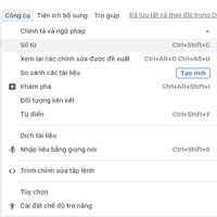 Cách luôn hiển thị số từ trong Google Docs