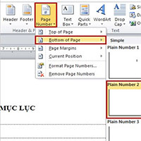 Hướng dẫn đánh số trang trong Word 2010/2013/2016/2019
