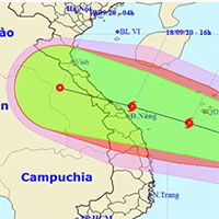 Áp thấp nhiệt đới mạnh lên thành bão số 5 - cơn bão Noul