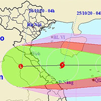Bão số 8 sẽ suy yếu trước khi vào đất liền