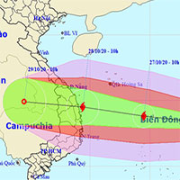 Bão Molave vào biển Đông, dự kiến sơ tán hơn 1,2 triệu dân