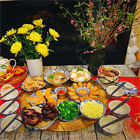 Vì sao mâm cỗ cúng Tết cổ truyền không có thịt bò?