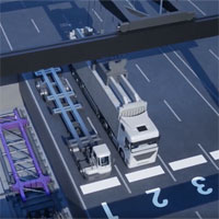 Hệ thống bốc dỡ container tự động cao 11 tầng ở UAE