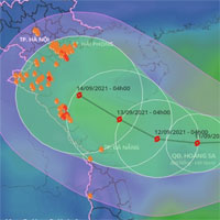 Bão Conson với sức gió mạnh cấp 9 tiến vào Biển Đông