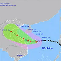 Từ đêm nay, bão số 5 (Conson) gây mưa to, gió lớn ở ven biển miền Trung