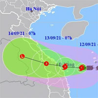 Bão số 5 đang gây mưa lớn, gió mạnh trên đất liền Quảng Trị - Quảng Ngãi