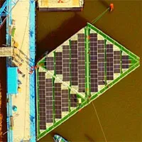 Bộ pin mặt trời nổi 555MW có thể chịu gió bão