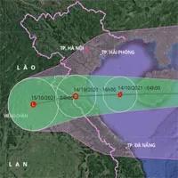 Bão số 8 đang ở giai đoạn mạnh nhất, đi sâu vào đất liền khu vực Thanh Hóa - Quảng Bình