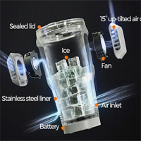 Chiếc cốc uống nước kiêm điều hòa 2 chiều đang hot nhưng theo cách ngược đời không ai nghĩ tới