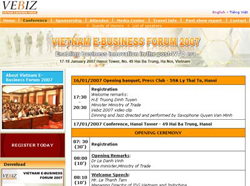 Hội thảo Thương mại điện tử Vebiz 2007 sắp khai mạc