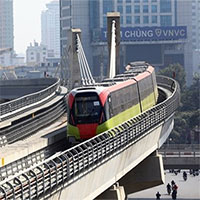Hà Nội vận hành thử đoàn tàu tuyến metro Nhổn-ga Hà Nội