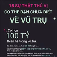 Top 15 sự thật thú vị về khoảng không vũ trụ