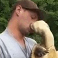 Clip: Cố hôn rùa, nam thanh niên la hét khi bị cắn trúng môi