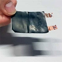 Phát triển thành công loại pin giãn nở, mềm như vải