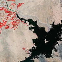 Chiêm ngưỡng ảnh chụp hồ nhân tạo rộng 5.250km2 nhìn từ vũ trụ