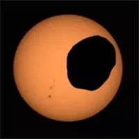 NASA ghi hình nhật thực trên sao Hỏa