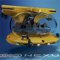 Tàu lặn 9 chỗ ngồi có thể xuống sâu 200m