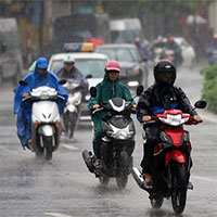 Bắc Bộ mưa to và dông, áp thấp nhiệt đới mạnh trong ngày 29/06