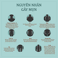 Nguyên nhân nổi mụn từng vùng da trên cơ thể