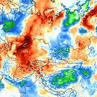 Loạt bản đồ lột tả sóng nhiệt kinh hoàng ở Mỹ và châu Âu
