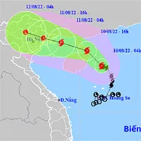 Tối nay, cơn bão số 2 (bão Mulan) vào vịnh Bắc Bộ