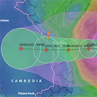 Bão Noru tăng lên cấp 14 khi áp sát quần đảo Hoàng Sa