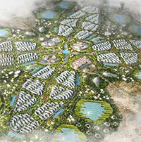 Concept "thành phố đi bộ" không carbon cho 100.000 dân