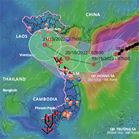 Bão số 6 Nesat hướng đến quần đảo Hoàng Sa, mạnh cấp 13