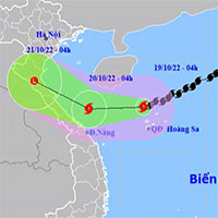 Bão số 6 Nesat giảm cấp, hướng đến Thanh Hóa - Quảng Bình