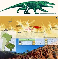 Lộ diện loài quái thú mới: Đầu cá sấu, chân như người, mình khủng long