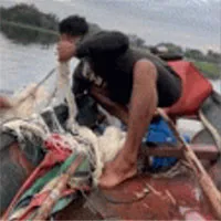 Video: Ngư dân bắt được cá khổng lồ nặng 150kg trên sông Mekong