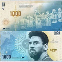 Ngắm phiên bản sắp ra mắt của đồng "1.000 peso Messi"