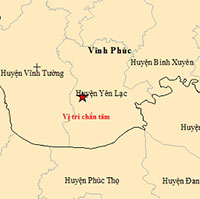 Động đất liên tiếp xảy ra tại Vĩnh Phúc, Lai Châu, Điện Biên
