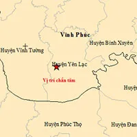 Động đất liên tiếp xảy ra tại Vĩnh Phúc, Lai Châu, Điện Biên