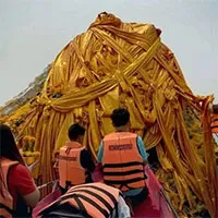 Thái Lan: Bảo tháp 700 năm tuổi lộ ra giữa dòng sông Mekong