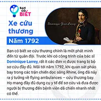 Bạn có biết: Xe cứu thương chính là môt phát minh đến từ quân đội