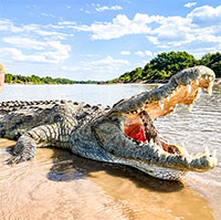 Tại sao lại có 12.000 con cá sấu sông Nile sinh sống trong hồ giữa sa mạc?