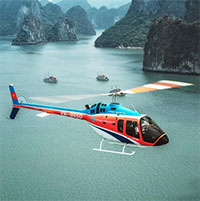 Trực thăng Bell-505 bay ngắm cảnh Vịnh Hạ Long có gì đặc biệt?