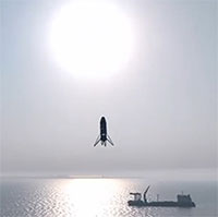 Trung Quốc thử nghiệm thành công rocket hạ cánh thẳng đứng trên biển