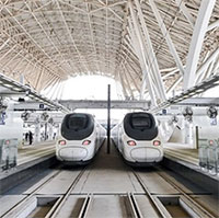 Tàu cao tốc chạy xuyên sa mạc Arab Saudi