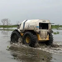 WFP triển khai xe robot tích hợp AI tham gia cứu trợ nhân đạo