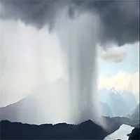 Video: Đám mây "quái vật" bùng nổ giống như vòi rồng
